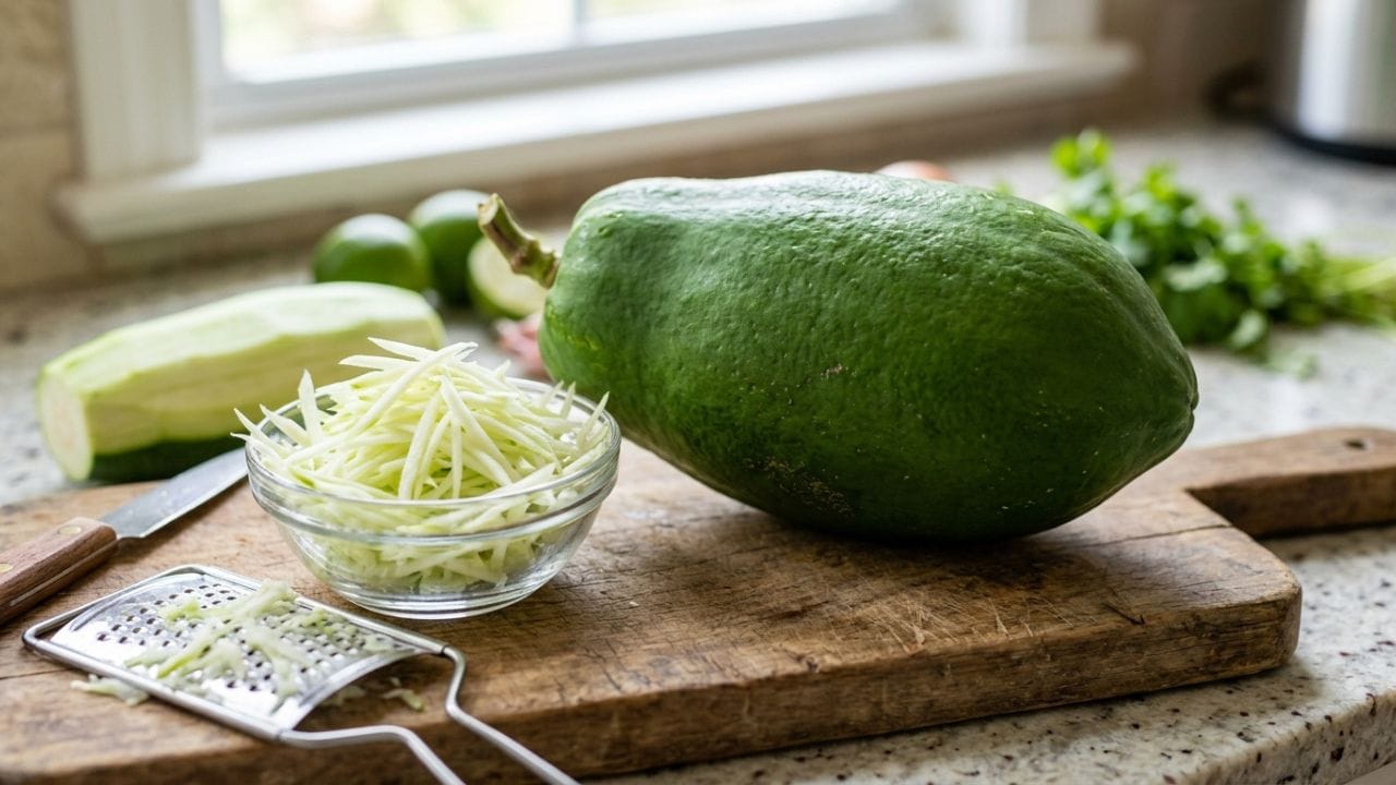 કાચું પપૈયું (Raw Papaya) કાચા પપૈયાનો ગ્લાયસેમિક ઇન્ડેક્સ ઓછો હોવાથી તે ડાયાબિટીસના દર્દીઓ માટે સલામત અને ફાયદાકારક શાકભાજી છે.