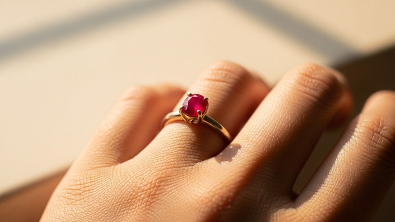 જ્યોતિષ માન્યતા મુજબ શુક્લ પક્ષના રવિવારે માણેક રત્ન પહેરવું શુભ ગણાય છે. સામાન્ય રીતે તેને સોના અથવા તાંબાની વીંટીમાં પહેરવાની સલાહ આપવામાં આવે છે અને રત્ન ત્વચાને સ્પર્શે તે જરૂરી માનવામાં આવે છે. મંત્રોચ્ચાર સાથે તેને પહેરવાથી તેનો પ્રભાવ વધુ સારો થાય છે એવું માનવામાં આવે છે. ( નોંધ :ટીવી9 કોઈ પણ પ્રકારે અંધશ્રદ્ધાને પ્રોત્સાહન આપતુ નથી. આ અહેવાલ માત્ર ધાર્મિક માન્યતા અને લોકોમાં પ્રચલિત માન્યતા, રીત રિવાજને આધારે રજૂ કરવામાં આવેલ છે. ) ( Credits: AI Generated )