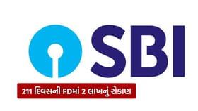 SBI ની 211 દિવસની FDમાં ₹2 લાખ રોકાણ કરો તો કેટલું વ્યાજ મળશે?