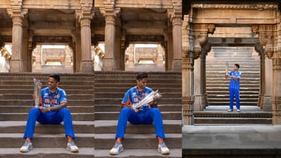 સૂર્યકુમાર યાદવનું T20 વર્લ્ડ કપ ટ્રોફી સાથેનું ફોટોશૂટ અમદાવાદમાં આવેલી 500 વર્ષ જૂની વાવમાં થયું હતું, આ ફોટોશૂટ જોવા માટે મોટી સંખ્યામાં લોકો જોડાયા હતા.