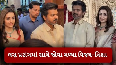Thalapathy Vijay Divorce : છૂટાછેડાના સમાચારો વચ્ચે વિજય થલાપતિ ત્રિશા કૃષ્ણન સાથે જોવા મળ્યો, એક લગ્નપ્રસંગમાં સાથે જ પહોંચ્યા