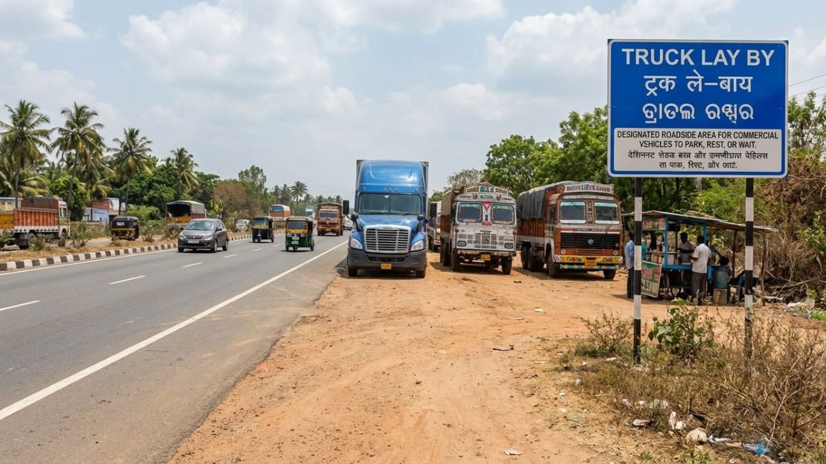 હાઈવે પર દેખાતા લીલા રંગના 'Truck Lay-By' બોર્ડનો અર્થ જાણો છો? 99% લોકો નથી જાણતા સાચો જવાબ હાઈવે પર દેખાતા લીલા રંગના 'Truck Lay-By' બોર્ડનો અર્થ જાણો છો? 99% લોકો નથી જાણતા સાચો જવાબ