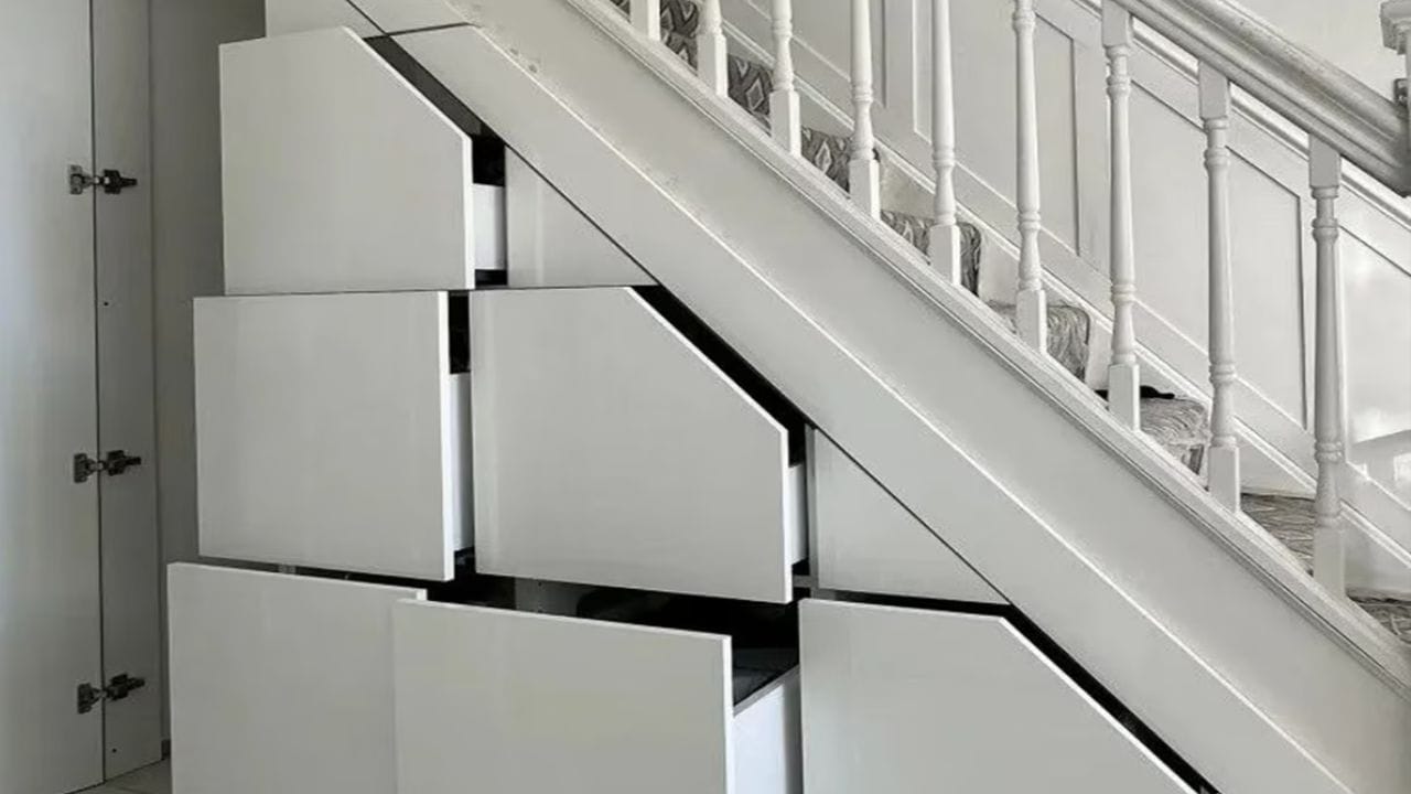 પશ્ચિમ દિશા શનિ સાથે સંકળાયેલી છે, અને વાયવ્ય (વાયુ) ચંદ્ર સાથે સંકળાયેલી છે. જો અહીં સીડી હોય, તો મધ્યમ વજનની વસ્તુઓ, જેમ કે મધ્યમ કદના કુંડાવાળા છોડ, ગેસ સિલિન્ડર, લોખંડ અથવા નાનું કબાટ મૂકો. આ વાયુ તત્વને સંતુલિત કરે છે અને ઘરમાં શાંતિ જાળવી રાખે છે. ભારે વસ્તુઓ રાખવાનું ટાળો અને વિસ્તાર સ્વચ્છ રાખો. (ફોટો ક્રેડિટ- સોશિયલ મીડિયા)