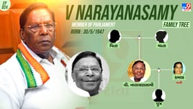 પુડુચેરીના 10મા મુખ્યમંત્રી રહી ચૂકેલા વેલુ નારાયણસામીનો પરિવાર જુઓ