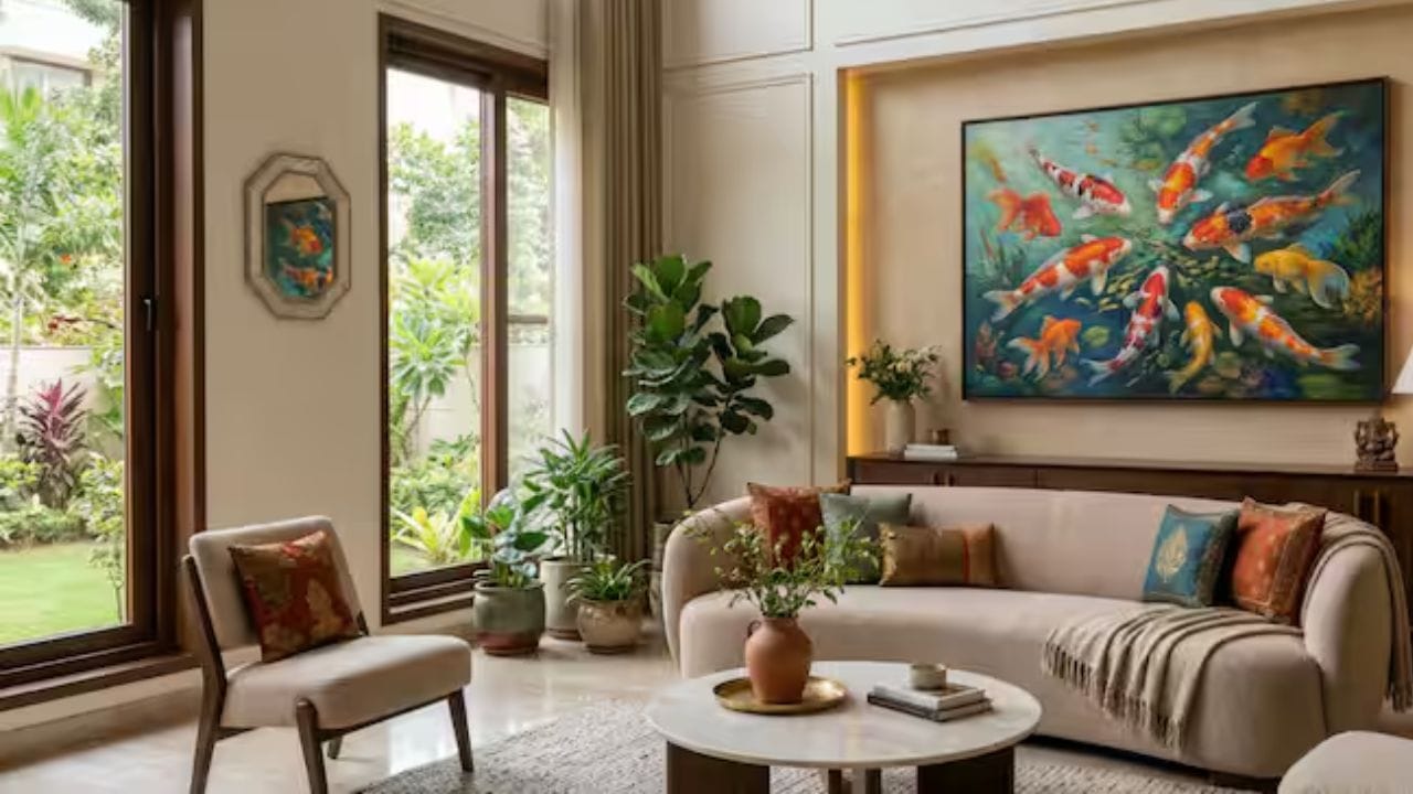 ઘરમાં એન્જલ માછલીનું ચિત્ર મૂકવાથી માત્ર સુંદર જ નહીં, પણ શાંતિ અને સ્થિરતા પણ આવે છે. તેની આકર્ષક ડિઝાઇન ઘરમાં ઊર્જાને સંતુલિત કરવામાં મદદ કરે છે.
