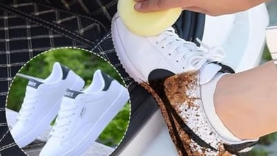 બાળકના White School Shoes પીળા દેખાય છે? આ ટ્રિકનો ઉપયોગ કરો અને શૂઝને ચમકાવો