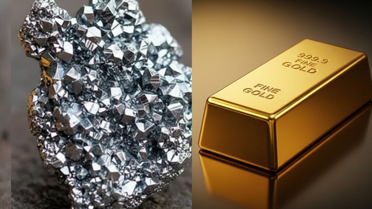 સોનું કે ચાંદી જેવી ધાતુઓ જમીનમાંથી મળતી છે, પરંતુ કેલિફોર્નિયમ સંપૂર્ણપણે પ્રયોગશાળામાં બનાવવામાં આવતું કૃત્રિમ તત્વ છે. તેનું રાસાયણિક પ્રતીક Cf છે અને તે કિરણોત્સર્ગી સ્વભાવનું છે. આ તત્વને પ્રથમ વખત 1950ના દાયકામાં યુનિવર્સિટી ઓફ કેલિફોર્નિયા, બર્કલેના વૈજ્ઞાનિકોએ તૈયાર કર્યું હતું. ( Credits: AI Generated )