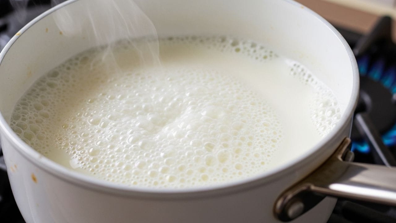 ઉનાળાની ઋતુ આવી ગઈ છે ત્યારે ઘરની સ્ત્રીઓ દૂધ ખરાબ થઈ જવાની સૌથી વધુ ચિંતા કરવા લાગે છે. વારંવાર વીજળી ગુલ થવાથી અથવા રેફ્રિજરેટરના અભાવથી આ સમસ્યા વધી જાય છે. જો ઉનાળો શરૂ થતાં જ આ સમસ્યા તમારા માટે માથાનો દુખાવો બની જાય છે, તો આ સ્માર્ટ કિચન હેક્સ તમારી મુશ્કેલીઓને પળવારમાં ઉકેલી દેશે. દૂધ સાચવવાની આ પદ્ધતિઓ રેફ્રિજરેટર વિના પણ કલાકો સુધી સુરક્ષિત રાખી શકે છે. (ફોટો ક્રેડિટ- Whisk AI)