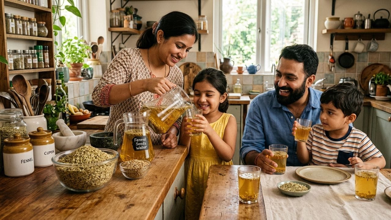 ચમકતી ત્વચા: નિયમિત વરિયાળીનું પાણી પીવાથી ખીલ, ફોડલીઓ અને કરચલીઓ જેવી ત્વચાની સમસ્યાઓ દૂર થાય છે. તેમાં રહેલા એન્ટીઓક્સીડેન્ટ્સ અને વિટામિન્સ ત્વચાને અંદરથી સ્વસ્થ અને ગ્લોઈંગ બનાવે છે.