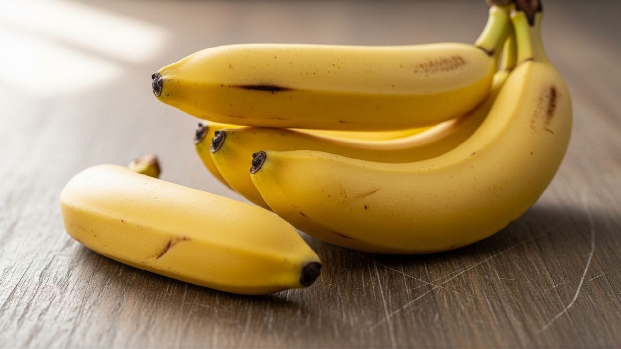 કેળામાં પોટેશિયમ અને મેગ્નેશિયમ જેવા પોષક તત્વો હોય છે, જે સ્નાયુઓને આરામ આપે છે. તેમાં ટ્રિપ્ટોફન પણ હોય છે, જે ઊંઘ માટે જરૂરી હોર્મોન્સ વધારવામાં મદદ કરે છે. તેથી સૂતા પહેલા લગભગ એક કલાક પહેલા કેળું ખાવાથી સારી ઊંઘ આવી શકે છે. ( Credits: AI Generated )