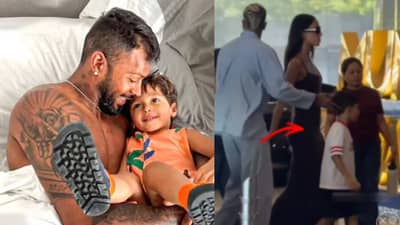 હાર્દિકે તેના જ 5 વર્ષના બાળકને મુક્યો એકલો, અને 25 વર્ષની ગર્લફ્રેન્ડનો પકડ્યો હાથ ! આ શું કરી બેઠો ક્રિકેટર? જુઓ-Video