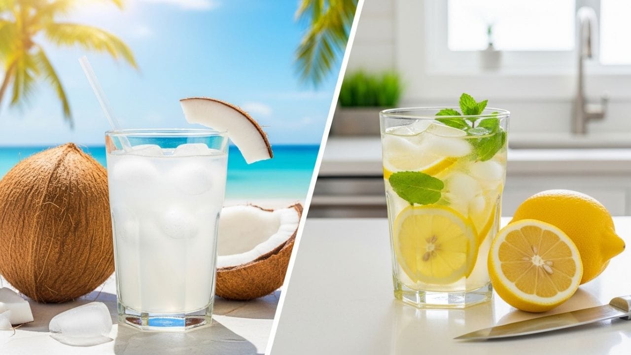 લીંબુ કે નારિયેળ પાણી... ઉનાળામાં કયું વધુ ફાયદાકારક છે?: સિનિયર આહારશાસ્ત્રી ગીતિકા ચોપરા કહે છે કે બંને પીણાં પોતપોતાની રીતે ફાયદાકારક છે. નારિયેળ પાણી કુદરતી રીતે ઇલેક્ટ્રોલાઇટ્સથી ભરપૂર હોય છે અને ડિહાઇડ્રેશન, નબળાઇ અને ગરમીના સ્ટ્રોકમાંથી ઝડપથી સ્વસ્થ થવામાં મદદ કરે છે. બીજી બાજુ, લીંબુ પાણી વિટામિન સી અને તાજગી આપતું હાઇડ્રેશન પૂરું પાડે છે.

