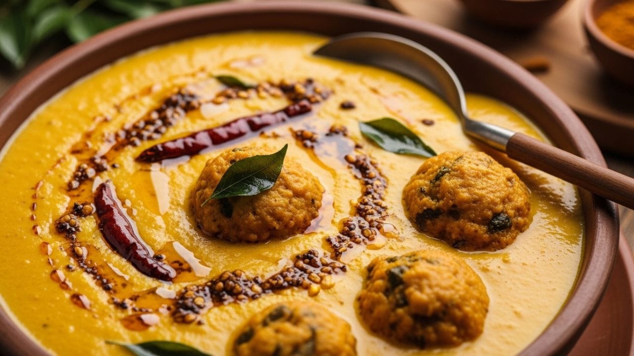 રણ વિસ્તારમાં પાણી અને શાકભાજી ઓછી મળતા હોવાથી લોકો વધુ પડતા દૂધ અને અનાજ પર આધાર રાખતા. ખાટું દહીં અથવા છાશ ફેંકવાના બદલે તેમાં ચણાનો લોટ ઉમેરી ધીમે તાપે ઉકાળવામાં આવતું. આ રીતે બનેલી વાનગી આગળ જઈને કઢી તરીકે જાણીતી બની, જે આજે ઘણા લોકોને ખૂબ જ પસંદ છે. ( Credits: AI Generated )