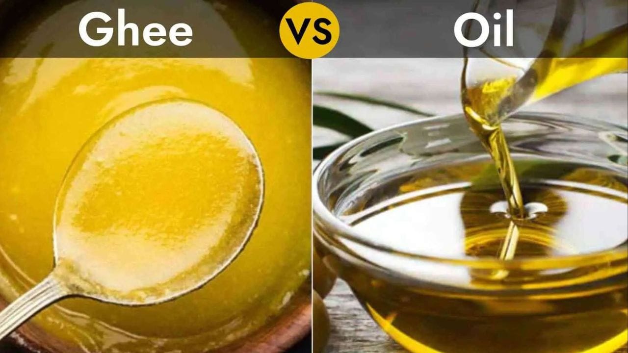  ઘીમાં પોષક તત્વો અને Healthy fat હોય છે જે મર્યાદિત માત્રામાં ફાયદાકારક હોય છે, ત્યારે આપણે ખાઈ રહ્યા તે કુકિંગ ઓઈલ આપડા સ્વાસ્થ્ય માટે કેટલું હાનિકારક છે ચાલો જાણીએ.(ફોટો ક્રેડિટ-સોશિયલ મીડિયા)