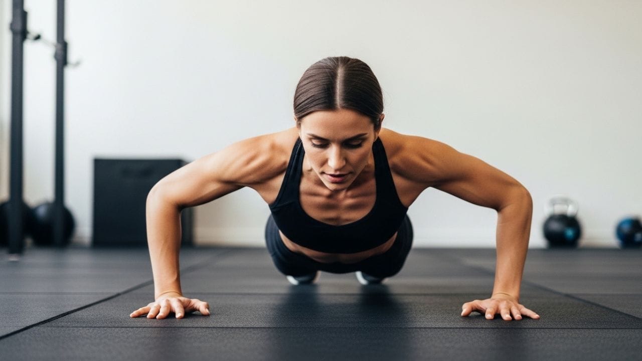 ઉંમર વધતા શરીરમાં સ્નાયુઓની શક્તિ ધીમે ધીમે ઓછી થવા લાગે છે, જેના કારણે પુશ-અપ્સ કરવાની ક્ષમતા પણ ઘટી જાય છે. સામાન્ય રીતે, જો કોઈ પુરુષની ઉંમર 20 થી 30 વર્ષ વચ્ચે હોય, તો તેણે એક વખતમાં લગભગ 17 થી 30 પુશ-અપ્સ કરવાની ક્ષમતા રાખવી જોઈએ, જે તેની સારી ફિટનેસનો સંકેત માનવામાં આવે છે. ( Credits: AI Generated )