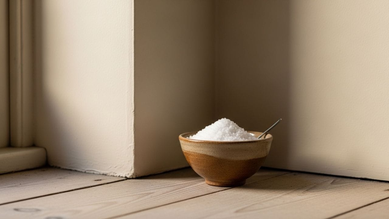 શાંતિ પુનઃસ્થાપિત થાય: જો ઘરમાં અશાંતિનું વાતાવરણ રહે છે, તો ખૂણામાં મીઠું મૂકવાથી શાંતિપૂર્ણ વાતાવરણ સ્થાપિત થાય છે, જેનાથી પરિવારના સભ્યોમાં પ્રેમ અને સ્નેહ વધે છે. (ફોટો ક્રેડિટ-Whisk AI)