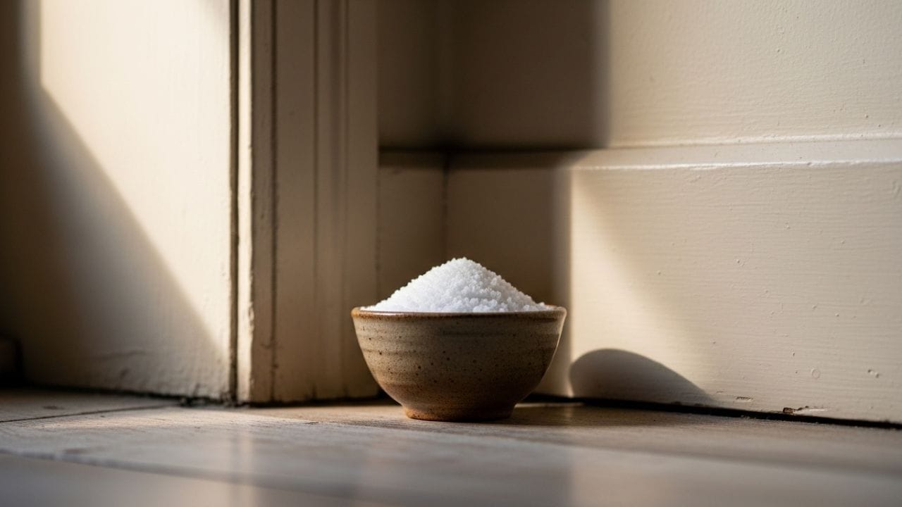 લોકો ઘણીવાર તેમના જીવનમાં વિવિધ મુશ્કેલીઓનો સામનો કરે છે, જેના કારણે તેઓ તેને દૂર કરવા માટે વિવિધ ઉપાયો અપનાવે છે. આ સંદર્ભમાં, ચાલો આપણે ઘરના ખૂણામાં મીઠું ભરીને વાટકી મુકવાથી શું થાય છે તે સમજીએ. (ફોટો ક્રેડિટ-Whisk AI)