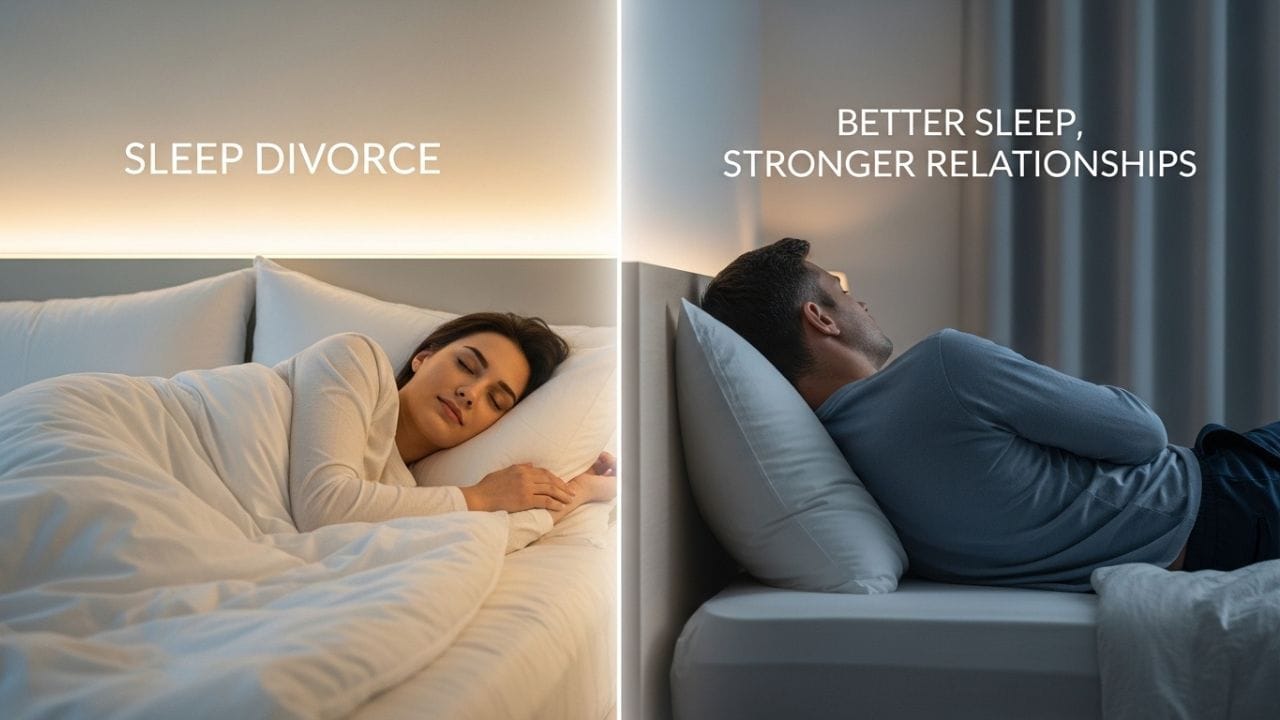 તાજેતરના સર્વેક્ષણો દર્શાવે છે કે 30% થી વધુ લોકો હવે સ્લીપ ડિવોર્સ અપનાવી રહ્યા છે. આ ખાસ કરીને 35 થી 44 વર્ષની વયના લોકોમાં સાચું છે. આ ઉંમરે, કામનું દબાણ, કૌટુંબિક જવાબદારીઓ અને સ્વાસ્થ્ય સમસ્યાઓ ઊંઘ પર નોંધપાત્ર અસર કરે છે. તેથી, લોકો સમજદારીપૂર્વક નિર્ણયો લઈ રહ્યા છે અને તેમની ઊંઘને પ્રાથમિકતા આપી રહ્યા છે. ( Credits: AI Generated )