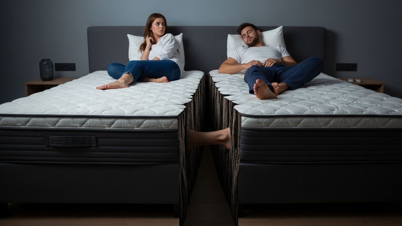 ઘણા લોકોને નસકોરાં બોલવાની આદત હોય છે, જે અન્ય લોકો માટે મોટી તકલીફ બની શકે છે. કેટલાક લોકો સ્લીપ એપનિયાથી પીડાય છે, જેના કારણે રાત્રે વારંવાર ઊંઘમાં ખલેલ પહોંચે છે. ( Credits: AI Generated )