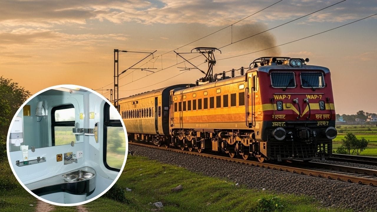 ટ્રેનમાં મુસાફરી કરતી વખતે ઘણી વખત એવી વસ્તુઓ નજરે પડે છે જે આપણામાં પ્રશ્નો ઊભા કરે છે, પરંતુ આપણે સામાન્ય રીતે તેના વિશે વધારે વિચારતા નથી. સાથે જ કેટલીક સરળ બાબતો વિશે પણ લોકો અજાણ રહે છે. આજે અમે તમને એવી જ કેટલીક રસપ્રદ અને જાણકારીભરી વાતો સરળ ભાષામાં સમજાવીશું. ( Credits: AI Generated )
