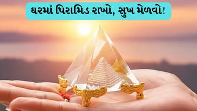 આજના ઝડપી જીવનમાં તમારા ઘરમાં સકારાત્મક ઉર્જા હોવી ખૂબ જ મહત્વપૂર્ણ છે. સખત મહેનત છતાં, તણાવ, સંઘર્ષ અને નકારાત્મકતા ઘણીવાર રહે છે. વાસ્તુ શાસ્ત્ર અનુસાર વાસ્તુ પિરામિડ એક સરળ અને અસરકારક ઉકેલ છે. તે ફક્ત તમારા ઘરમાંથી નકારાત્મકતાને દૂર કરતું નથી પણ સુખ, શાંતિ, સમૃદ્ધિ અને સ્વાસ્થ્યમાં પણ સુધારો કરે છે. ચાલો જોઈએ કે વાસ્તુ પિરામિડ શું છે અને તેનો ઉપયોગ કેવી રીતે કરવો.

