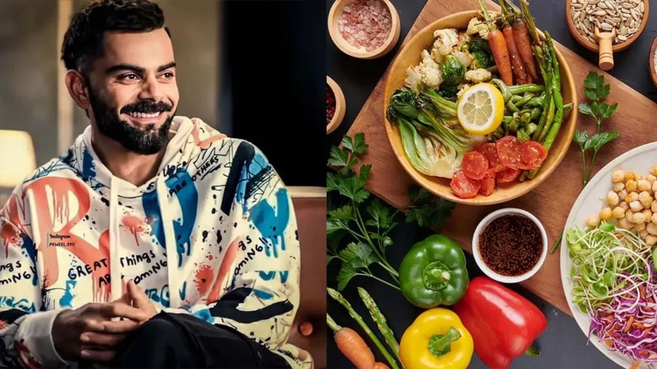 વિરાટ કોહલીનું લંચ: વિરાટનું લંચ ખૂબ જ સરળ છતાં પોષણથી ભરપૂર છે. તે દાળ (દાળ), બ્રાઉન રાઇસ અથવા બ્રાઉન બ્રેડ, ઓછી કોટેજ ચીઝ, અને પાલક, કાળા આંખવાળા વટાણા , અથવા રાજમા જેવા બાફેલા શાકભાજી ખાવાનું પસંદ કરે છે. ક્યારેક ક્યારેક, તેઓ સૂપ અને સલાડ સાથે તેમના લંચને પણ પૂર્ણ કરે છે. આ ભોજન માટે, તેઓ વધુ પડતા તેલ કે તીખા મસાલાનો ઉપયોગ કરતા નથી. તેઓ માને છે કે હળવો અને સંતુલિત આહાર પાચન માટે ફાયદાકારક છે અને દિવસભર હળવાશ અનુભવવામાં મદદ કરે છે. (ફોટો ક્રેડિટ-સોશિયલ મીડિયા)