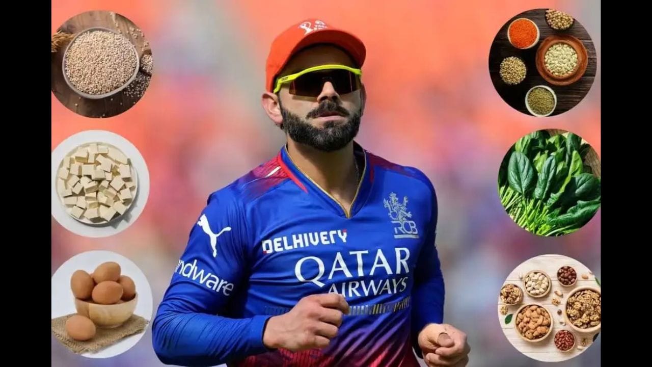 વિરાટ કોહલીનું ડિનર: રાત્રે ભોજન માટે પણ, વિરાટ કોહલી ખૂબ જ સાદો ખોરાક પસંદ કરે છે. રાત્રે, તે સામાન્ય રીતે લીલા શાકભાજી અથવા દાળ સાથે રોટલી ખાય છે. તે ખાતરી કરે છે કે તેનું રાત્રિભોજન હળવું હોય અને વહેલું ખાય, જેનાથી સારી ઊંઘ આવે અને શરીરને આરામ મળે. ક્યારેક, તે વેજીટેબલ સૂપ અથવા બાફેલા શાકભાજી પણ ખાય છે. તે તળેલા ખોરાક અને ભારે ભોજનથી સખત દૂર રહે છે.  (ફોટો ક્રેડિટ-સોશિયલ મીડિયા)