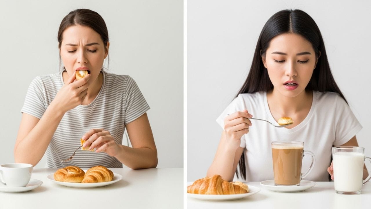 ઘણા લોકોમાં એક સામાન્ય ટેવ હોય છે કે તેઓ સવારમાં ઓછું ખાય છે, પછી બપોરે વધારે ભૂખ લાગી જાય છે અને તે કારણે વધારે ખાઈ લે છે. આ સમયે તેઓ મીઠી પેસ્ટ્રી, દૂધવાળી મીઠી ચા કે કોફી જેવી વસ્તુઓ પસંદ કરે છે, અથવા પછી રાત્રિભોજનમાં વધુ પડતું ખાય છે. સમસ્યા માત્ર શું ખાય છે તેમાં નથી, પણ એમાં પણ છે કે દિવસની મોટાભાગની કેલરી તેઓ બપોર અને સાંજના સમયે લે છે. ( Credits: AI Generated )