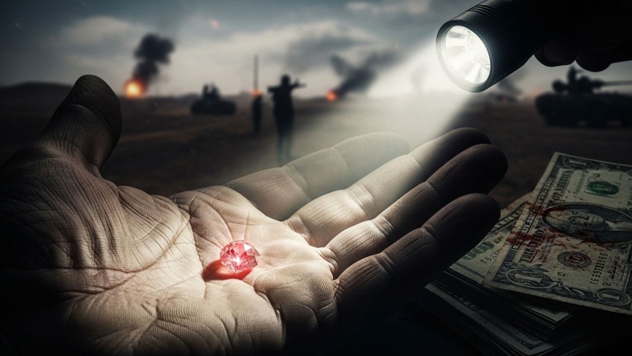 કેટલાક મીડિયા અહેવાલો મુજબ, અમેરિકા–ઇઝરાયલ–ઈરાન વચ્ચેના તણાવમાં ‘બ્લડ ડાયમંડ’નો ઉપયોગ થતો હોવાની ચર્ચા છે. કહેવામાં આવે છે કે આવા હીરા વેચીને મળતા પૈસાથી હથિયારો ખરીદવામાં આવે છે, પ્રોક્સી જૂથોને સહાય આપવામાં આવે છે અને અન્ય ગુપ્ત કામગીરીઓ ચલાવવામાં આવે છે. સાથે જ એવી પણ વાતો ચાલી રહી છે કે કેટલાક દેશો આ રીતે છુપાઈને મદદ કરી રહ્યા છે. જોકે, આ દાવાઓને સમર્થન આપતા કોઈ સ્પષ્ટ સત્તાવાર પુરાવા હજુ સુધી સામે આવ્યા નથી. ( Credits: AI Generated )