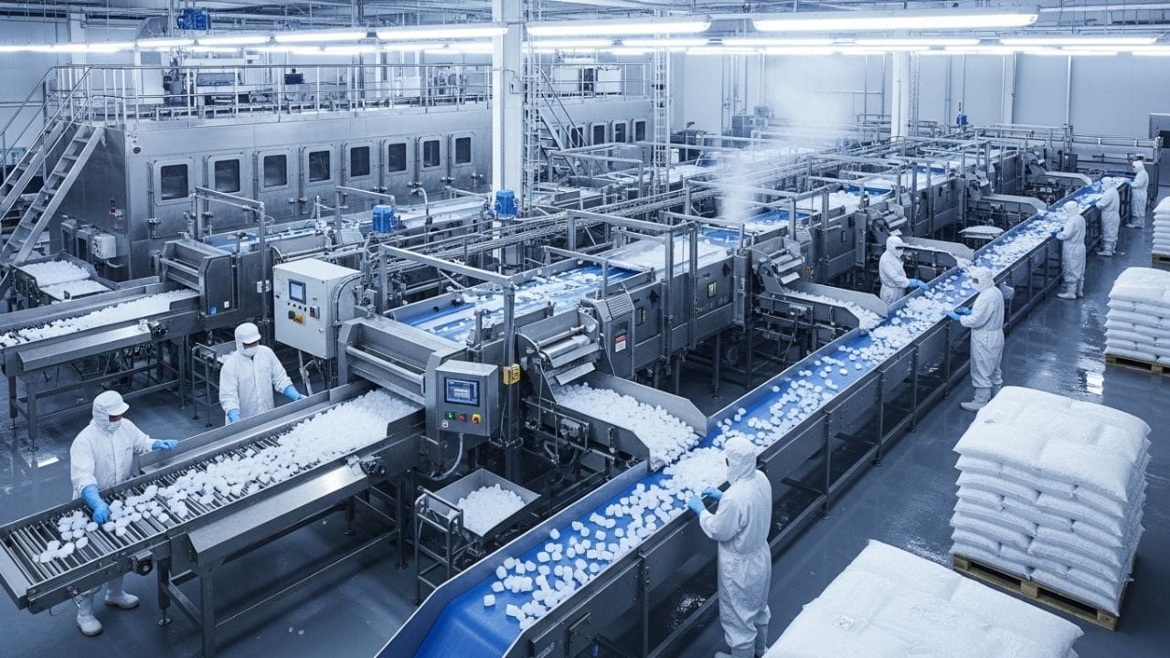 શા માટે આ બિઝનેસ ક્યારેય ફેલ નથી જતો?: તમને લાગશે કે બરફ તો ઘરે પણ જામી શકે છે, તો લોકો ખરીદશે કેમ? હકીકતમાં મોટા રેસ્ટોરન્ટ્સ, પબ, જ્યુસ સેન્ટર અને ઈવેન્ટ્સમાં મોટી માત્રામાં શુદ્ધ અને ચોક્કસ આકારના આઈસ ક્યુબની જરૂર પડે છે. તે માત્ર ડ્રિંક્સ ઠંડા કરવા માટે જ નહીં, પણ ડેકોરેશન અને ફ્રૂટ-સબ્જી સ્ટોર કરવા માટે પણ વપરાય છે. આથી જ આ બિઝનેસ માત્ર શહેરો પૂરતો મર્યાદિત નથી, તમે ગામડામાં રહીને પણ આ ફેક્ટરી શરૂ કરી શકો છો.