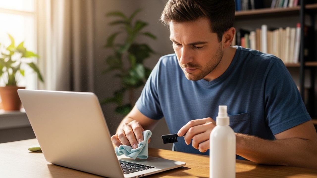 સોફ્ટ બ્રશનો જાદુ: તમારા મેકઅપ બ્રશ અથવા કોઈ નરમ પેઈન્ટ બ્રશનો ઉપયોગ કરો. બટનોની વચ્ચે રહેલી જગ્યાઓમાં બ્રશને ફેરવવાથી ખૂણામાં જામેલી ધૂળ આસાનીથી સાફ થઈ જશે. ક્યારેય કઠણ બ્રશનો ઉપયોગ ન કરવો, કારણ કે તેનાથી કીબોર્ડ પર સ્ક્રેચ પડી શકે છે.