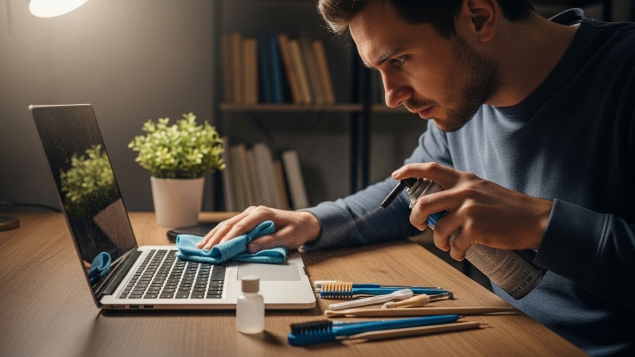 માઈક્રોફાઈબર કાપડ અને આલ્કોહોલની ટ્રીક: આંગળીઓના નિશાન અને ચીકાશ દૂર કરવા માટે માઈક્રોફાઈબર કાપડને સહેજ ભીનું કરીને બટનો પર ફેરવો. જો ગંદકી વધારે હોય, તો કોટન બડ (ઈયર બડ) ને આઈસોપ્રોપિલ આલ્કોહોલમાં સહેજ ભીનું કરી બટનોની કિનારીઓ સાફ કરો. આ પ્રવાહી ઝડપથી સુકાઈ જાય છે અને સફાઈમાં મદદરૂપ થાય છે.