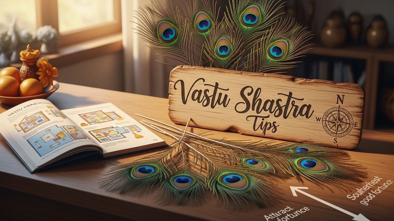 કઈ જગ્યાઓ મોરપંખ માટે છે 'નો એન્ટ્રી' ઝોન?: મોટાભાગના લોકો ઘરના ખૂણેખૂણામાં મોરપંખ સજાવે છે, પરંતુ વાસ્તુ મુજબ બાથરૂમ અને રસોડામાં મોરપંખ ક્યારેય ન રાખવું જોઈએ. આ જગ્યાઓ પર રાખેલું મોરપંખ તેની ઉર્જા ગુમાવે છે અને ઘરમાં આર્થિક તંગીનું કારણ બને છે. તે જ રીતે, તૂટેલું અથવા જમીન પર પડેલું મોરપંખ ઘરમાં રાખવું અશુભ મનાય છે, તેનાથી રાહુ-કેતુના દોષ વધી શકે છે.