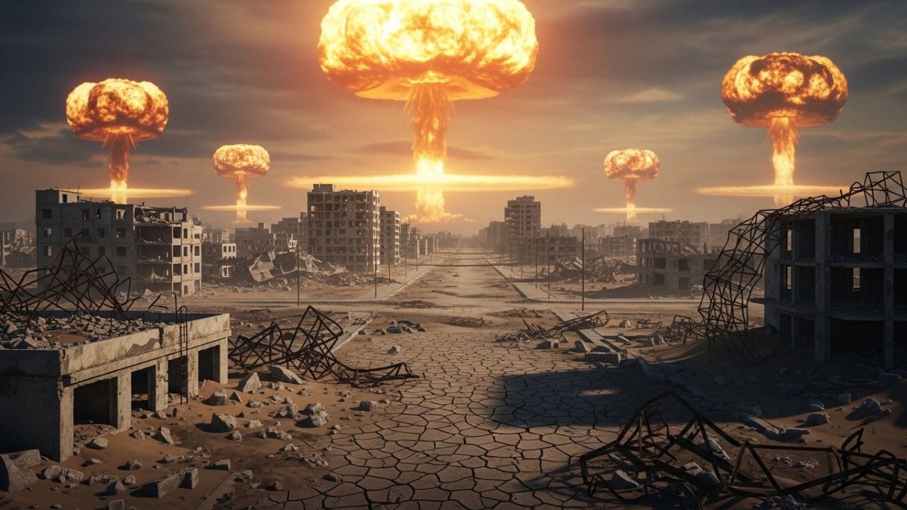 વિસ્ફોટ પછી વાતાવરણમાં એટલો ધુમાડો અને રાખ ફેલાઈ જશે કે સૂર્યના કિરણો પૃથ્વી સુધી પહોંચી શકશે નહીં. પરિણામે તાપમાન માઈનસમાં જતું રહેશે અને 'ન્યુક્લિયર વિન્ટર' શરૂ થશે.