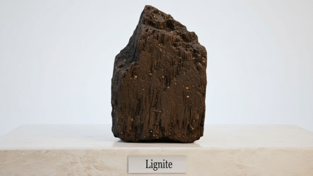 લિગ્નાઈટ (બ્રાઉન કોલ): આ સૌથી કાચો અને નબળો કોલસો છે. તેમાં માત્ર 25% થી 35% કાર્બન અને 45% જેટલો ભેજ હોય છે. તે વજનમાં ભારે હોવાથી તેને દૂર મોકલવા પરવડતું નથી, તેથી ખાણની નજીક આવેલા પાવર પ્લાન્ટ્સમાં જ તેનો ઉપયોગ થાય છે.