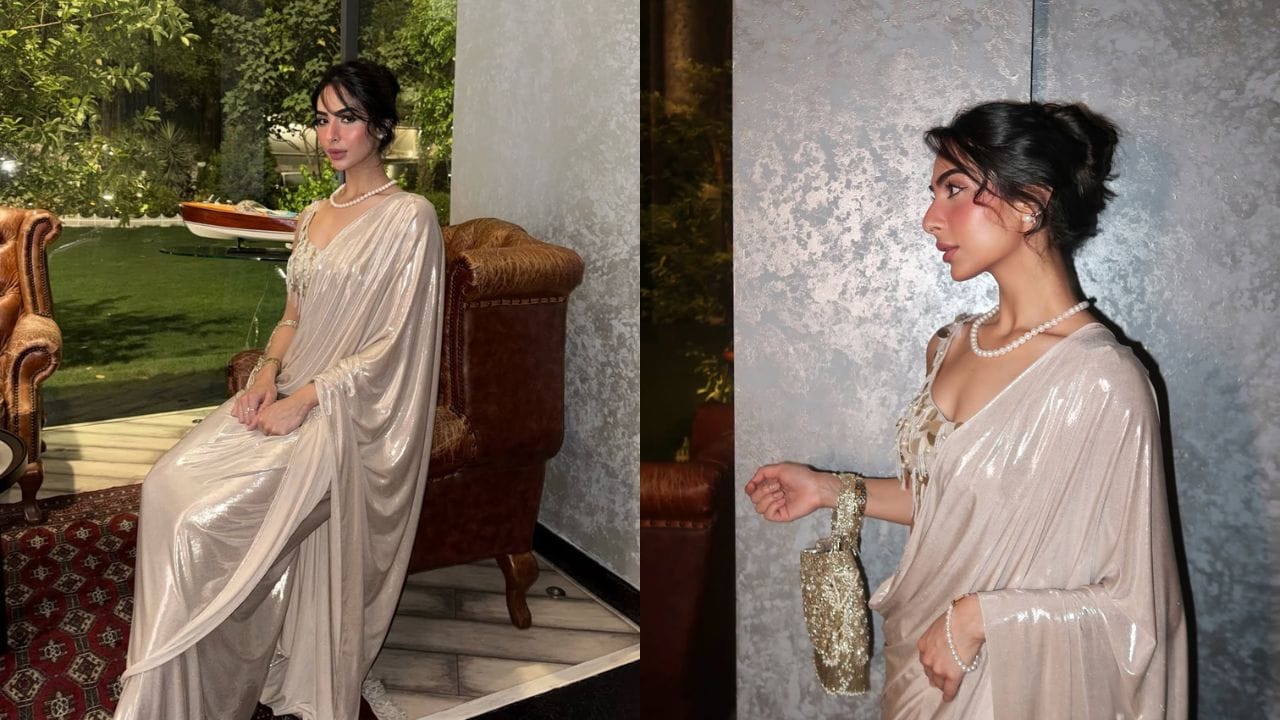 લૈલા સોશિયલ મીડિયા પર ખૂબ જ સક્રિય છે અને તેના હજારો ફોલોઅર્સ છે. તે પોતાના લુક્સ અને સ્ટાઇલ દ્વારા ઘણી વાર ફેશન ઇન્સ્પિરેશન આપે છે. તાજેતરમાં તેણે પહેરેલી શેમ્પેન શેડની શિમરી સાડી હળવા અને ફ્લોય ફેબ્રિકમાં હતી, જેમાં ગ્લોસી ફિનિશ તેને વધુ એલિગન્ટ બનાવતી હતી. સમગ્ર લુકમાં એક પ્રકારનો સોફ્ટ ગ્લેમ જોવા મળતો હતો.