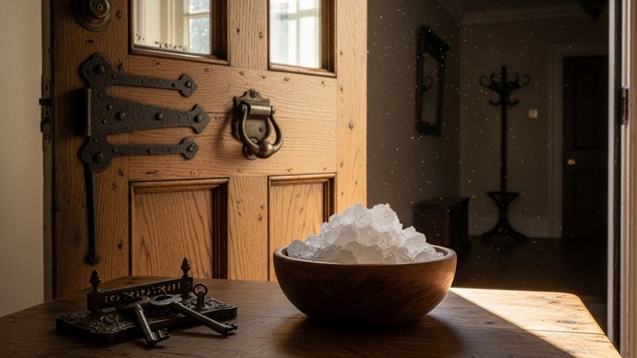 ફટકડીનો રંગ બદલાવો: જો ફટકડીનો રંગ બદલાય છે તો દર અઠવાડિયે તેને બદલો; આ સૂચવે છે કે તેણે નકારાત્મક ઉર્જા શોષી લીધી છે. જૂના ટુકડાનો નિકાલ કરો, જેનાથી રક્ષણાત્મક સ્તર સરળતાથી ફરી સક્રિય થઈ શકે છે.(ફોટો ક્રેડિટ-Whisk AI)