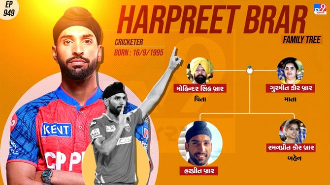 પંજાબના બોલર હરપ્રીત બ્રારનો પરિવાર જુઓ
