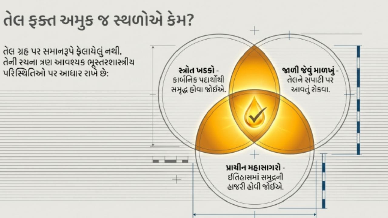 જેમ જેમ સ્તરો એકઠા થતા ગયા તેમ તેમ દબાણ નોંધપાત્ર રીતે વધ્યું, અને પૃથ્વીની આંતરિક ગરમીએ પણ મહત્વપૂર્ણ ભૂમિકા ભજવી. ઓક્સિજનની ગેરહાજરીમાં, ગરમી અને દબાણના આ મિશ્રણથી ધીમે ધીમે દટાયેલા કાર્બનિક પદાર્થો હાઇડ્રોકાર્બનમાં રૂપાંતરિત થયા, જેનાથી ક્રૂડ તેલ બન્યું. આ પ્રક્રિયામાં લાખો વર્ષો લાગે છે. આ જ કારણ છે કે એકવાર ઉપયોગ કર્યા પછી તેલ ઝડપથી પુનર્જીવિત થઈ શકતું નથી.
