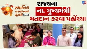 રાજ્યના નાયબ મુખ્યમંત્રી હર્ષ સંઘવીએ પરીવાર સાથે કર્યું મતદાન