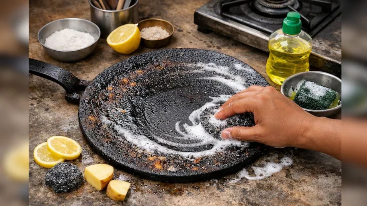 તાવો ઝડપથી ગંદો થવાનું મુખ્ય કારણ વધુ ફૂલ ગેસ પર વારંવાર રસોઈ કરવી. ઊંચા તાપમાને તેલ અને મસાલા તવા પર બળી જાય છે અને કાળા પડમાં બદલાઈ જાય છે. જો સમયસર સફાઈ ન કરવામાં આવે તો આ પડ વધુ જમતો જાય છે અને તવા ચીકણી તથા ગંદી દેખાય છે.