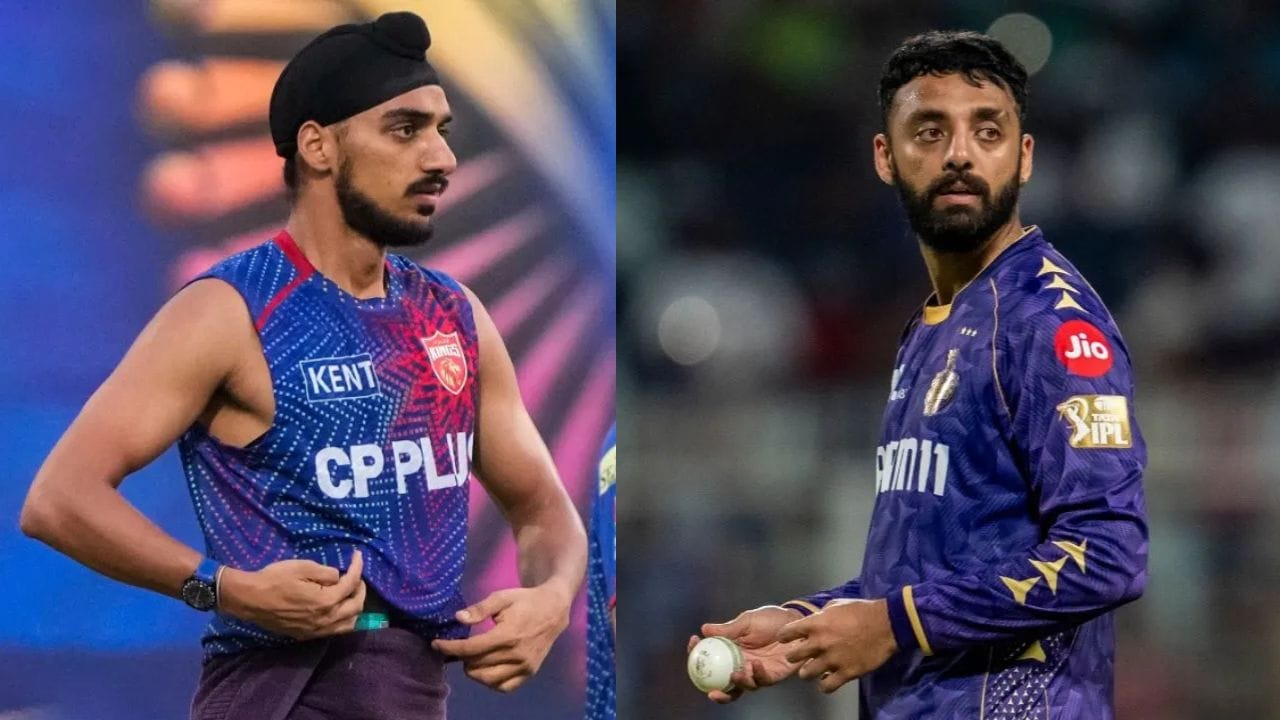 પંજાબ કિંગ્સનો સ્ટાર ફાસ્ટ બોલર અર્શદીપ સિંહ અને કોલકાતા નાઈટ રાઈડર્સનો મિસ્ટ્રી સ્પિનર ​​વરુણ ચક્રવર્તી પણ આ જ સ્થિતિમાં છે. બંનેએ IPL 2026માં હજુ સુધી એક પણ વિકેટ લીધી નથી. (PC: PTI)