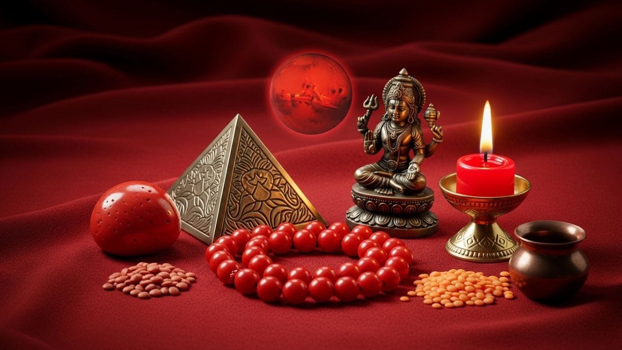 મંગળ માટે: ખેર: મંગળ ગ્રહ ઉર્જા, સાહસ અને જમીનનો સ્વામી છે. જો સ્વભાવમાં ઉગ્રતા હોય કે મિલકત સંબંધી વિવાદો ચાલતા હોય, તો મંગળ દોષના નિવારણ માટે ખેરનું વૃક્ષ વાવવું જોઈએ.