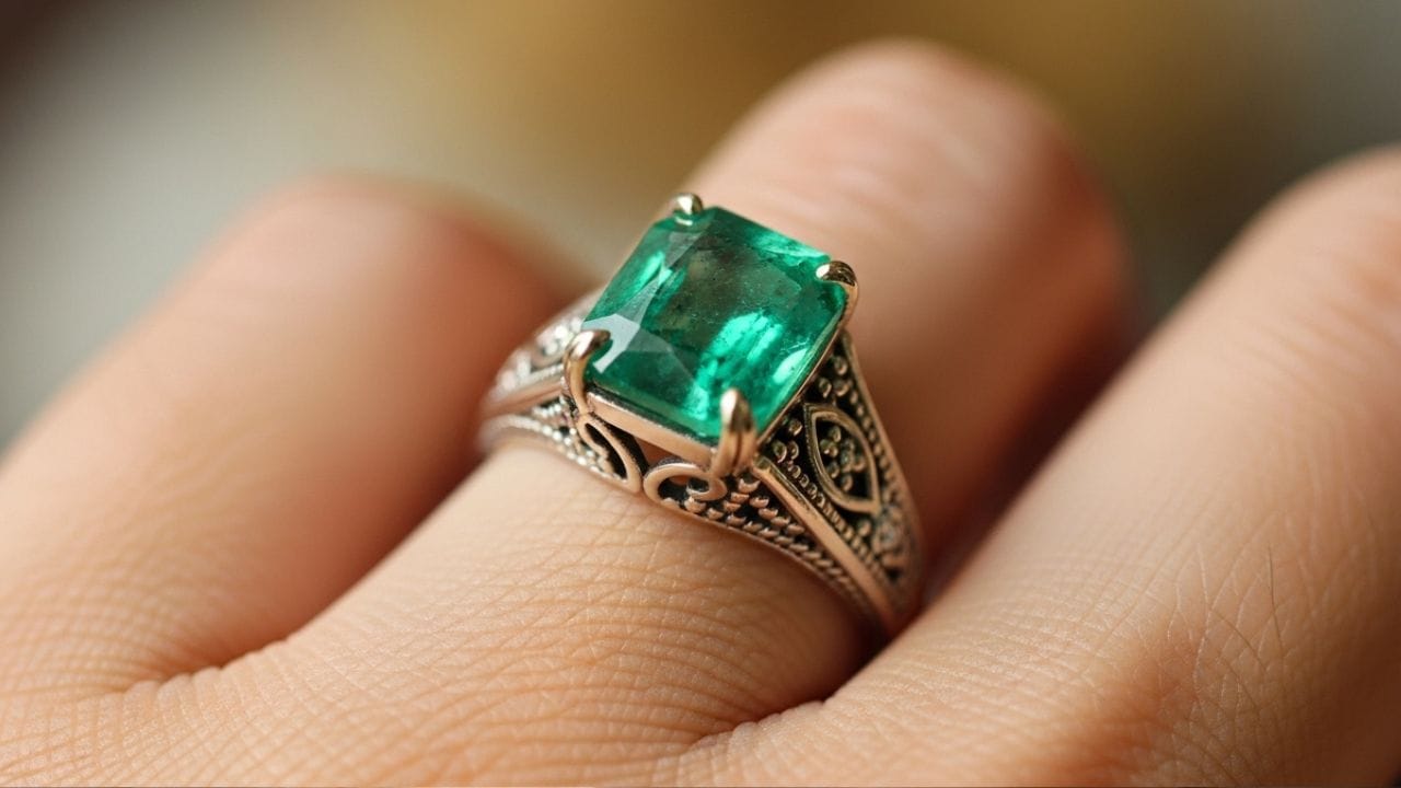 પન્ના રત્ન પહેરવાથી યાદશક્તિમાં સુધારો થાય છે અને વિચારશક્તિ વધુ તેજ બને છે. ખાસ કરીને વિદ્યાર્થીઓ અને કામકાજ કરતા લોકો માટે, તે ધ્યાન કેન્દ્રિત કરવામાં અને યોગ્ય નિર્ણય લેવામાં મદદરૂપ થાય છે. વ્યવસાયમાં પણ તે નવા કામમાં સફળતા અને સારી વાતચીત માટે લાભ આપે છે. આ રત્નથી બોલવાની અસરકારકતા વધે છે, જેના કારણે મીટિંગ્સ અને પ્રેઝન્ટેશનમાં ફાયદો થાય છે. સ્વાસ્થ્યની દૃષ્ટિએ, તે પાચન પ્રક્રિયાને સુધારે છે અને મનનો તણાવ ઓછો કરવામાં મદદ કરે છે. એવું પણ માનવામાં આવે છે કે ઘરમાં પન્ના રાખવાથી સુખ-શાંતિ અને સમૃદ્ધિમાં વધારો થાય છે. ( Credits: AI Generated )