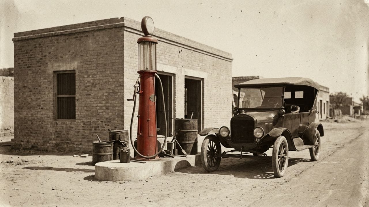 મુંબઈના આ પહેલા સ્ટેશનને 'બર્મા શેલ સ્ટેશન' તરીકે ઓળખવામાં આવતું હતું. તે જમાનામાં આ સ્ટેશન આધુનિક ટેકનોલોજીનો નમૂનો માનવામાં આવતું હતું, જ્યાં માત્ર અમીરોની ગાડીઓ જ જોવા મળતી હતી. આજના ડિજિટલ અને ઓટોમેટિક પંપથી વિપરીત, તે સમયે ત્યાં માત્ર બે હેન્ડ-ઓપરેટેડ (હાથથી ચાલતા) ડિસ્પેન્સર હતા. કર્મચારીઓ હાથથી પંપ ચલાવીને ગાડીઓમાં પેટ્રોલ ભરતા હતા. (Photo: AI Generated)