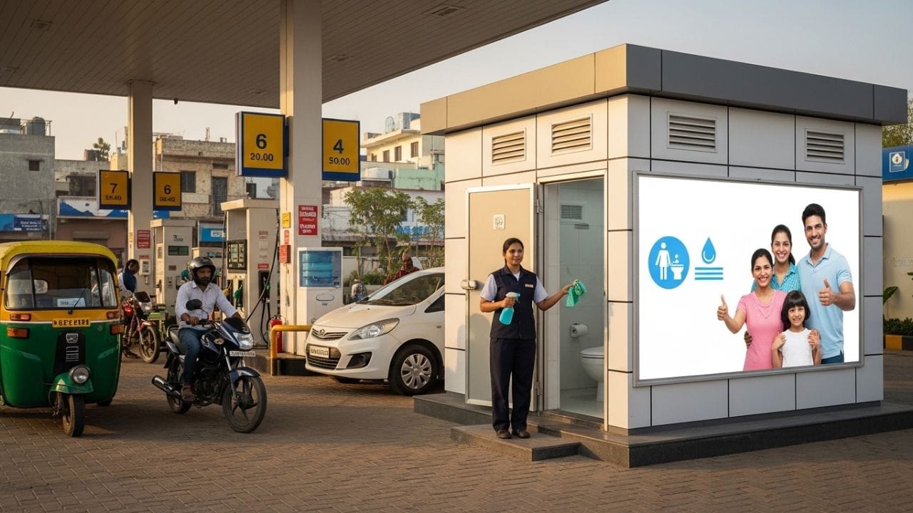 ગંદકી જોઈને મોઢું ન બગાડશો, પણ અવાજ ઉઠાવો! પેટ્રોલ પંપ પર શૌચાલય વાપરવાનો અધિકાર દરેક નાગરિકનો છે. જો બાથરૂમ ગંદુ હોય કે તેને તાળું મારેલું હોય, તો તમે પંપ લાયસન્સ રદ કરાવવા સુધીની તાકાત ધરાવો છો.