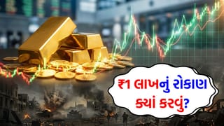 યુદ્ધના ફફડાટ વચ્ચે રોકાણ ક્યાં કરવું ? જો તમારી પાસે ₹1 લાખ હોય, તો આ 3 જગ્યાએ પૈસા લગાવો