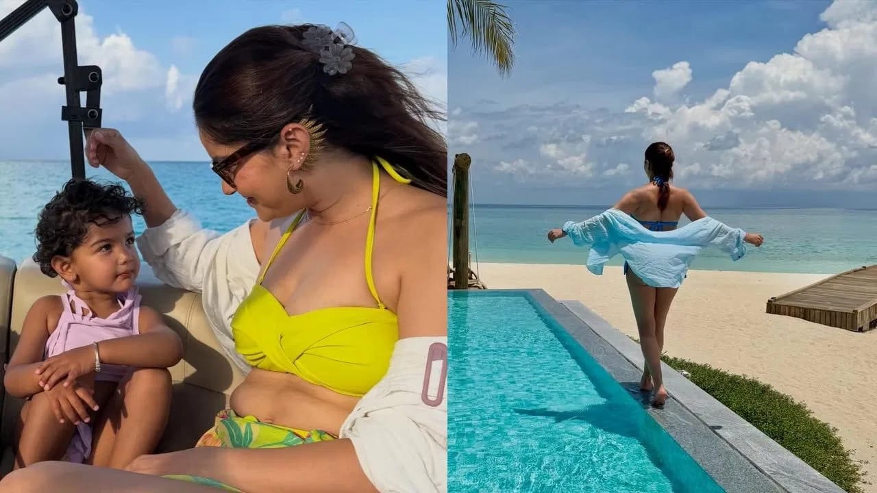 રૂબીના દિલૈક સોશિયલ મીડિયા પર ઘણી સક્રિય રહે છે અને તેના ફોટા-વિડિઓઝ હંમેશા ચર્ચામાં રહે છે. માલદીવ્સમાંથી શેર કરેલી આ નવી તસવીરો પણ તેની લોકપ્રિયતાને વધુ વધારી રહી છે. પરિવાર સાથેનો તેનો આ આનંદમય સમય ફેન્સને પણ ખૂબ ગમી રહ્યો છે અને લોકો તેની સરળતા અને સ્ટાઇલ બંનેની પ્રશંસા કરી રહ્યા છે.