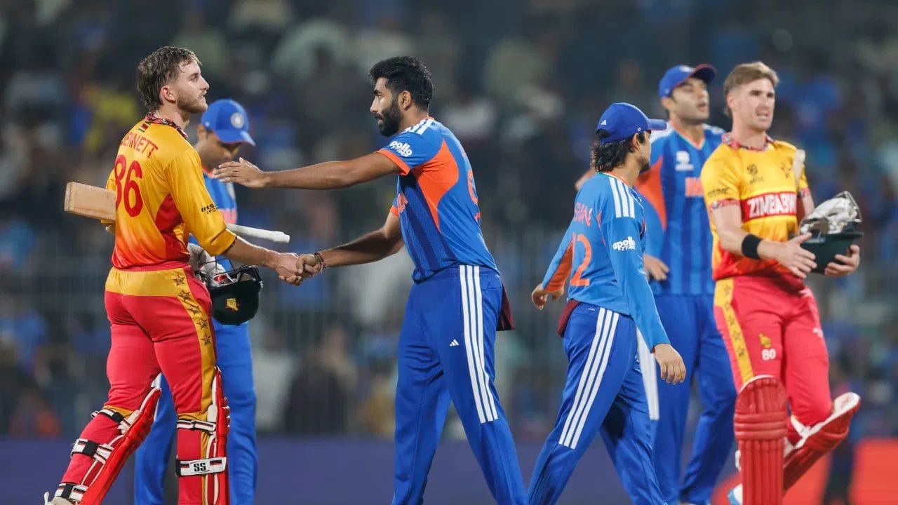 તાજેતરમાં બંને ટીમો T20 વર્લ્ડ કપ 2026 માં પણ ટકરાઈ હતી. તે મેચમાં ભારતે શાનદાર પ્રદર્શન કરીને 72 રનથી જીત મેળવી હતી. ભારતે પહેલા બેટિંગ કરીને 256 રન બનાવ્યા હતા, જ્યારે ઝિમ્બાબ્વે 184 રન સુધી જ પહોંચી શક્યું હતું. (PC:PTI/X/BCCI)