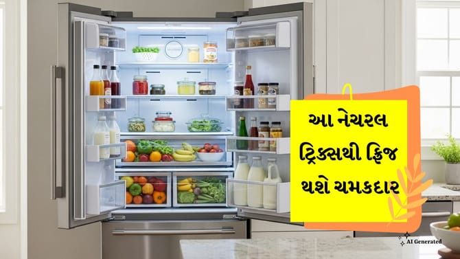 મોંઘા કેમિકલ્સ છોડો! આ નેચરલ ટ્રિક્સથી ફ્રિજ થશે ચમકદાર